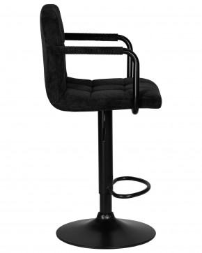Стул барный DOBRIN KRUGER ARM BLACK, черный вельвет (LAR-E2041-52) в Нижнем Тагиле - nizhniy-tagil.ok-mebel.com | фото 3