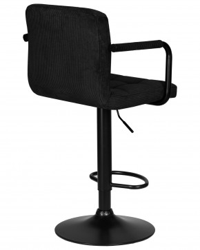 Стул барный DOBRIN KRUGER ARM BLACK, черный вельвет (LAR-E2041-52) в Нижнем Тагиле - nizhniy-tagil.ok-mebel.com | фото 4