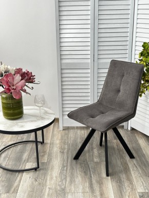 Стул BRONX, 360 град. поворот. B28 Темно-серый, велюр / черный каркас, М-City в Нижнем Тагиле - nizhniy-tagil.ok-mebel.com | фото 4