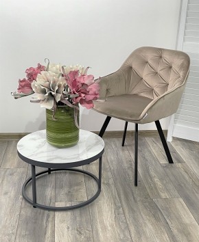 Стул GALE 360 град. поворот. BLUVEL-40 BEIGE, велюр/ черный каркас, М-City в Нижнем Тагиле - nizhniy-tagil.ok-mebel.com | фото 2