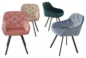 Стул GALE 360 град. поворот. BLUVEL-40 BEIGE, велюр/ черный каркас, М-City в Нижнем Тагиле - nizhniy-tagil.ok-mebel.com | фото 3