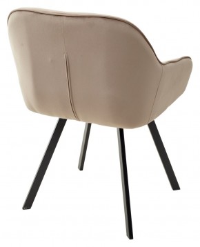 Стул GALE 360 град. поворот. BLUVEL-40 BEIGE, велюр/ черный каркас, М-City в Нижнем Тагиле - nizhniy-tagil.ok-mebel.com | фото 4