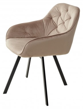 Стул GALE 360 град. поворот. BLUVEL-40 BEIGE, велюр/ черный каркас, М-City в Нижнем Тагиле - nizhniy-tagil.ok-mebel.com | фото 5