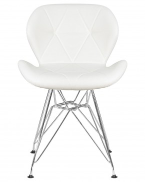 Стул обеденный DOBRIN BUTTERFLY CHROME, ножки хром, цвет белый в Нижнем Тагиле - nizhniy-tagil.ok-mebel.com | фото 6