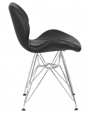 Стул обеденный DOBRIN BUTTERFLY CHROME, ножки хром, цвет чёрный в Нижнем Тагиле - nizhniy-tagil.ok-mebel.com | фото 3