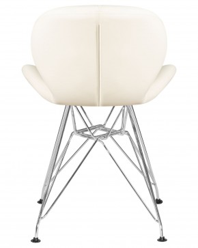 Стул обеденный DOBRIN BUTTERFLY CHROME, ножки хром, цвет кремовый в Нижнем Тагиле - nizhniy-tagil.ok-mebel.com | фото 5