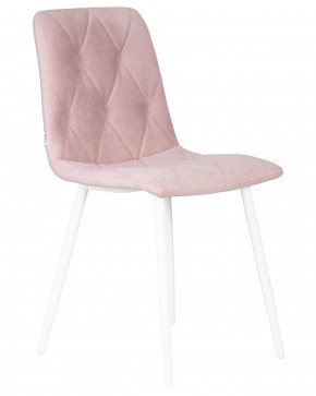 Стул обеденный DOBRIN CHILLY ROMBO, Розовый Simple 03, основание белый в Нижнем Тагиле - nizhniy-tagil.ok-mebel.com | фото 2