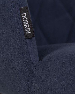 Стул обеденный DOBRIN ROBY, ЭМАЛЬ ЧЕРНЫЙ МУАР велюр Catania Dark Blue в Нижнем Тагиле - nizhniy-tagil.ok-mebel.com | фото 9