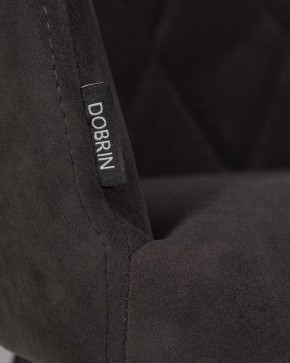 Стул обеденный DOBRIN ROBY, ЭМАЛЬ ЧЕРНЫЙ МУАР велюр Catania Espresso в Нижнем Тагиле - nizhniy-tagil.ok-mebel.com | фото 9
