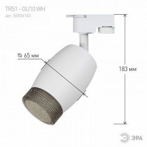 Светильник на штанге Эра  TR51 - GU10 WH в Нижнем Тагиле - nizhniy-tagil.ok-mebel.com | фото 4