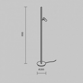 Торшер Maytoni Thin MOD395FL-L28BS3K в Нижнем Тагиле - nizhniy-tagil.ok-mebel.com | фото 4