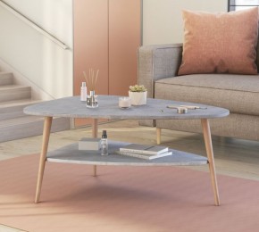 ТРИО Стол журнальный (бетон) в Нижнем Тагиле - nizhniy-tagil.ok-mebel.com | фото