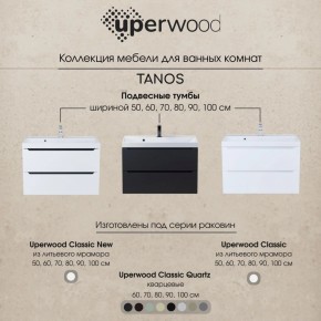 Тумба под раковину Uperwood Tanos 70 см, подвесная, белая матовая в Нижнем Тагиле - nizhniy-tagil.ok-mebel.com | фото 9