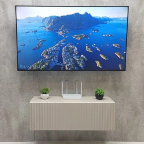 Тумба подвесная под ТВ LINES MTV3-MA 900 Бежевый (Леда-М 10.1.5) в Нижнем Тагиле - nizhniy-tagil.ok-mebel.com | фото 3