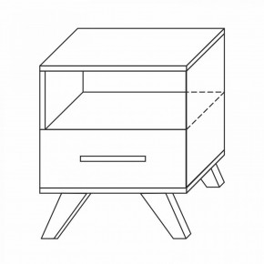 Тумба прикроватная Вега Скандинавия в Нижнем Тагиле - nizhniy-tagil.ok-mebel.com | фото 8
