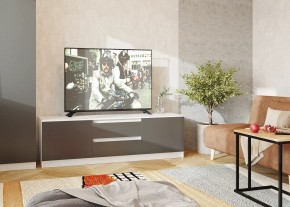 Тумба ТВ большая Парус (Белый/Графит) в Нижнем Тагиле - nizhniy-tagil.ok-mebel.com | фото 2