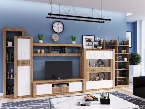 ТЕРРА Тумба Тв (Белый глянец/дуб сонома) в Нижнем Тагиле - nizhniy-tagil.ok-mebel.com | фото 2