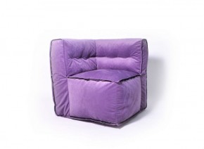 Угловое модульное бескаркасное кресло Комфорт (Фиолет велюр) в Нижнем Тагиле - nizhniy-tagil.ok-mebel.com | фото