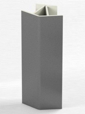 Угловое соединение для цоколя 135 гр. h100 мм (Алюминий, Белый, Черный, Сонома) в Нижнем Тагиле - nizhniy-tagil.ok-mebel.com | фото 1