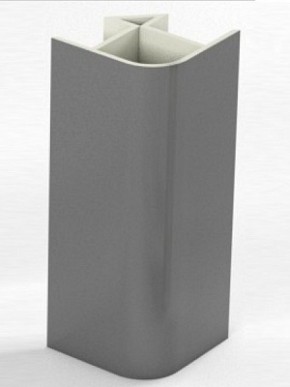 Угловое соединение для цоколя 90 гр. h100 мм (Алюминий, Белый, Черный, Сонома) в Нижнем Тагиле - nizhniy-tagil.ok-mebel.com | фото