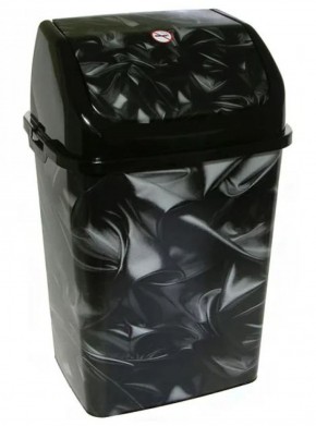 Ведро для мусора "Камелия" "Атлас" 18л черное 1/12 в Нижнем Тагиле - nizhniy-tagil.ok-mebel.com | фото