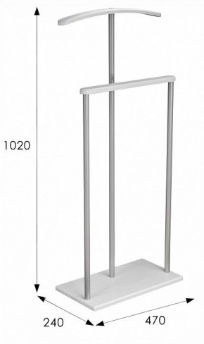 Вешалка для костюма Дэви 1 в Нижнем Тагиле - nizhniy-tagil.ok-mebel.com | фото 6