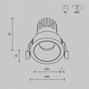 Встраиваемый светильник Maytoni Dip DL115-10W-2.7K-W в Нижнем Тагиле - nizhniy-tagil.ok-mebel.com | фото 10