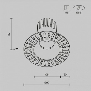 Встраиваемый светильник Maytoni Dip DL119-10W-2.7K-TRS-B в Нижнем Тагиле - nizhniy-tagil.ok-mebel.com | фото 10