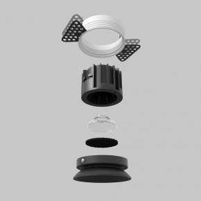 Встраиваемый светильник Maytoni Round DL058-12W2.7K-TRS-B в Нижнем Тагиле - nizhniy-tagil.ok-mebel.com | фото 5
