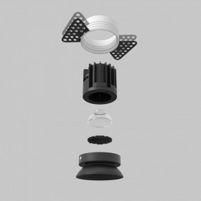 Встраиваемый светильник Maytoni Round DL058-7W2.7K-TRS-B в Нижнем Тагиле - nizhniy-tagil.ok-mebel.com | фото 5