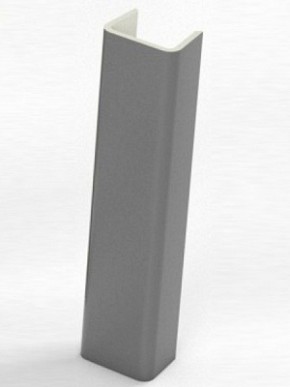 Торцевая заглушка  для цоколя h100 мм (Алюминий, Белый, Черный, Сонома) в Нижнем Тагиле - nizhniy-tagil.ok-mebel.com | фото