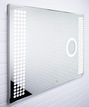 Зеркало Cosmo 100 alum (линза) с подсветкой Sansa (SCL1026Z) в Нижнем Тагиле - nizhniy-tagil.ok-mebel.com | фото 3