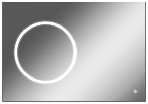 Зеркало Eclipse 100 black с подсветкой Sansa (SE1032Z) в Нижнем Тагиле - nizhniy-tagil.ok-mebel.com | фото 1