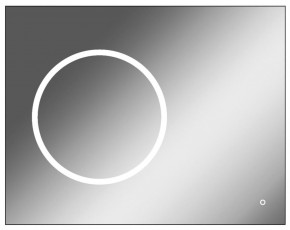 Зеркало Eclipse 90 black с подсветкой Sansa (SE1031Z) в Нижнем Тагиле - nizhniy-tagil.ok-mebel.com | фото