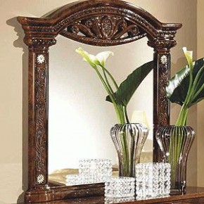 Зеркало в раме (02.150) Рома (орех) в Нижнем Тагиле - nizhniy-tagil.ok-mebel.com | фото